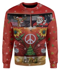 Ugly Christmas Santa Custom T-shirt - Hoodies Apparel HD-DT07111903 Ugly Christmas Sweater Long Sleeve S 