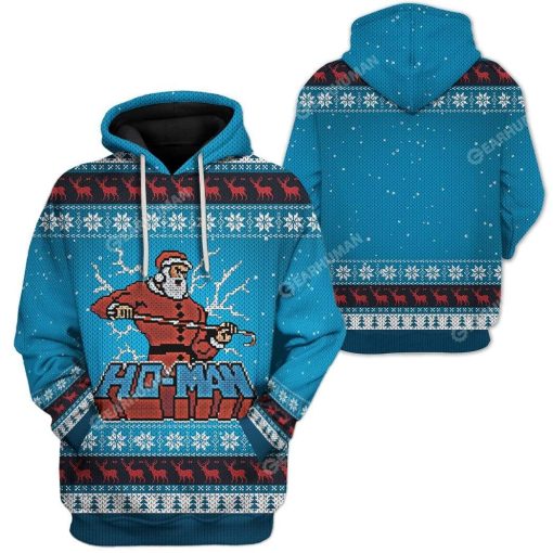 Ugly Christmas Santa Custom T-shirt - Hoodies Apparel HD-TA15111905 3D Custom Fleece Hoodies