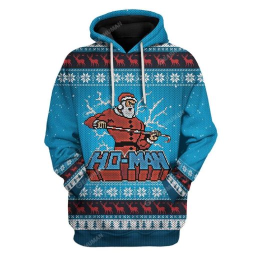 Ugly Christmas Santa Custom T-shirt - Hoodies Apparel HD-TA15111905 3D Custom Fleece Hoodies Hoodie S