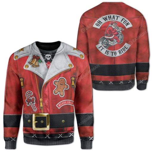 Ugly Christmas Santa Custom T-shirt - Hoodies Apparel HD-TA22111903 3D Custom Fleece Hoodies