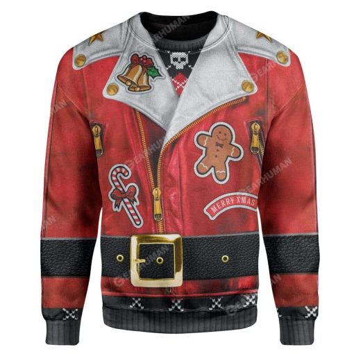 Ugly Christmas Santa Custom T-shirt - Hoodies Apparel HD-TA22111903 3D Custom Fleece Hoodies Long Sleeve S