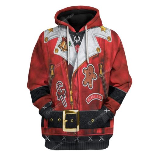 Ugly Christmas Santa Custom T-shirt - Hoodies Apparel HD-TA22111903 3D Custom Fleece Hoodies Zip Hoodie S