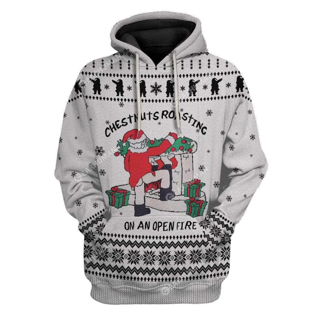 Gearhumans Ugly Christmas Santa Custom T-shirt - Hoodies Apparel 1 Ugly Christmas Santa Custom T-shirt - Hoodies Apparel HD-TT08111902 3D Custom Fleece Hoodies Hoodie S