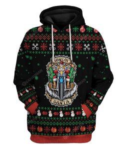 Ugly Christmas Sons Of Santa Custom T-Shirts Hoodies Apparel HD-AT25111907 3D Custom Fleece Hoodies Hoodie S 