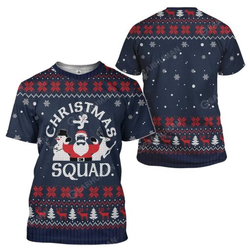 Gearhumans Ugly Christmas Squad Hoodie T-Shirts Apparel 14 Ugly Christmas Squad Hoodie T-Shirts Apparel HD-AT3011192 3D Custom Fleece Hoodies