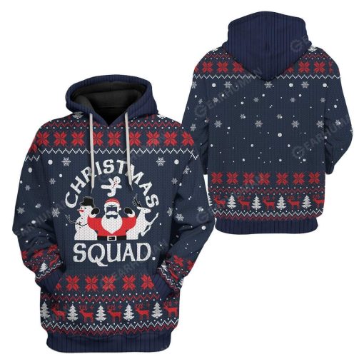 Gearhumans Ugly Christmas Squad Hoodie T-Shirts Apparel 12 Ugly Christmas Squad Hoodie T-Shirts Apparel HD-AT3011192 3D Custom Fleece Hoodies