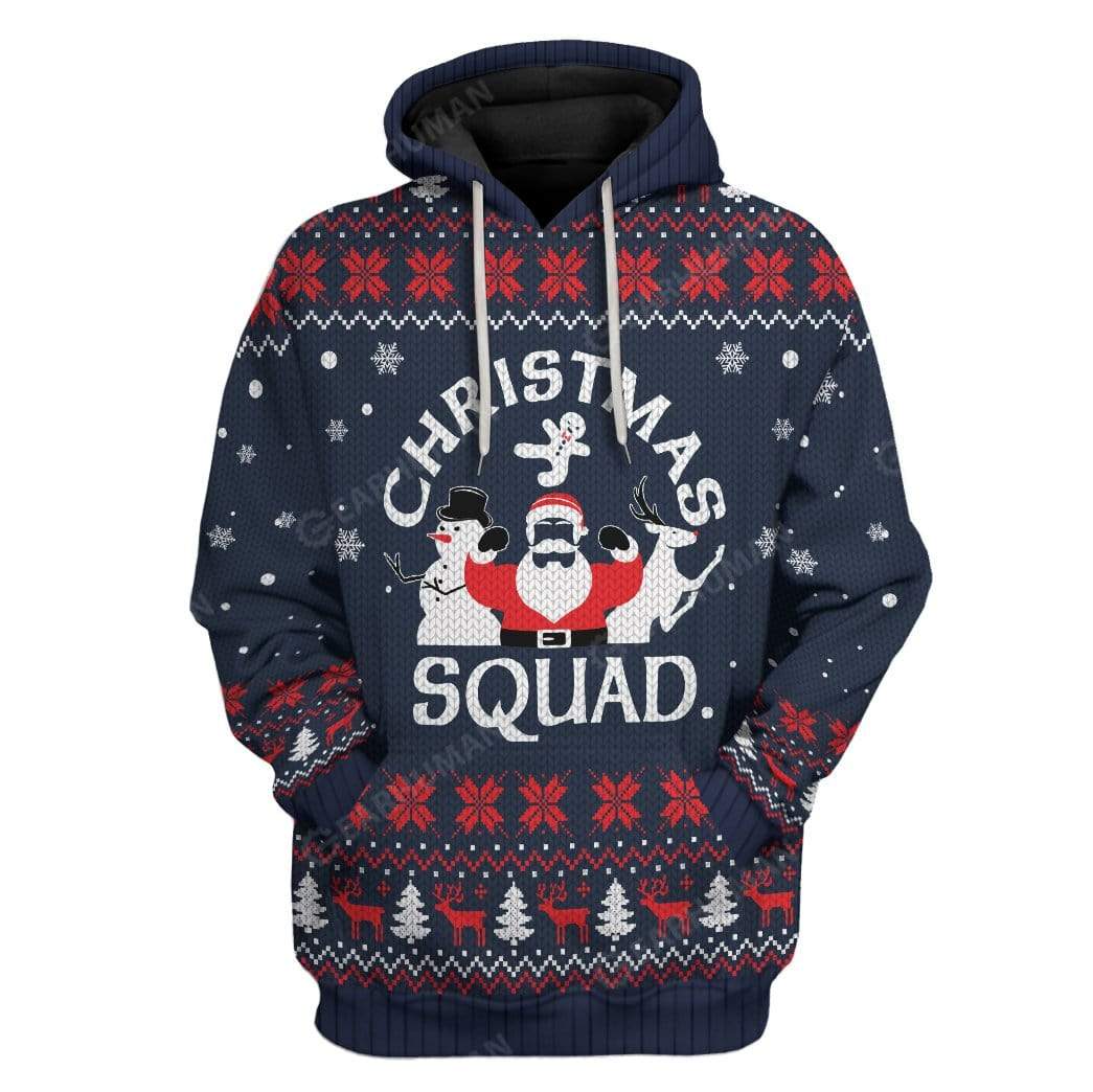 Gearhumans Ugly Christmas Squad Hoodie T-Shirts Apparel 1 Ugly Christmas Squad Hoodie T-Shirts Apparel HD-AT3011192 3D Custom Fleece Hoodies Hoodie S