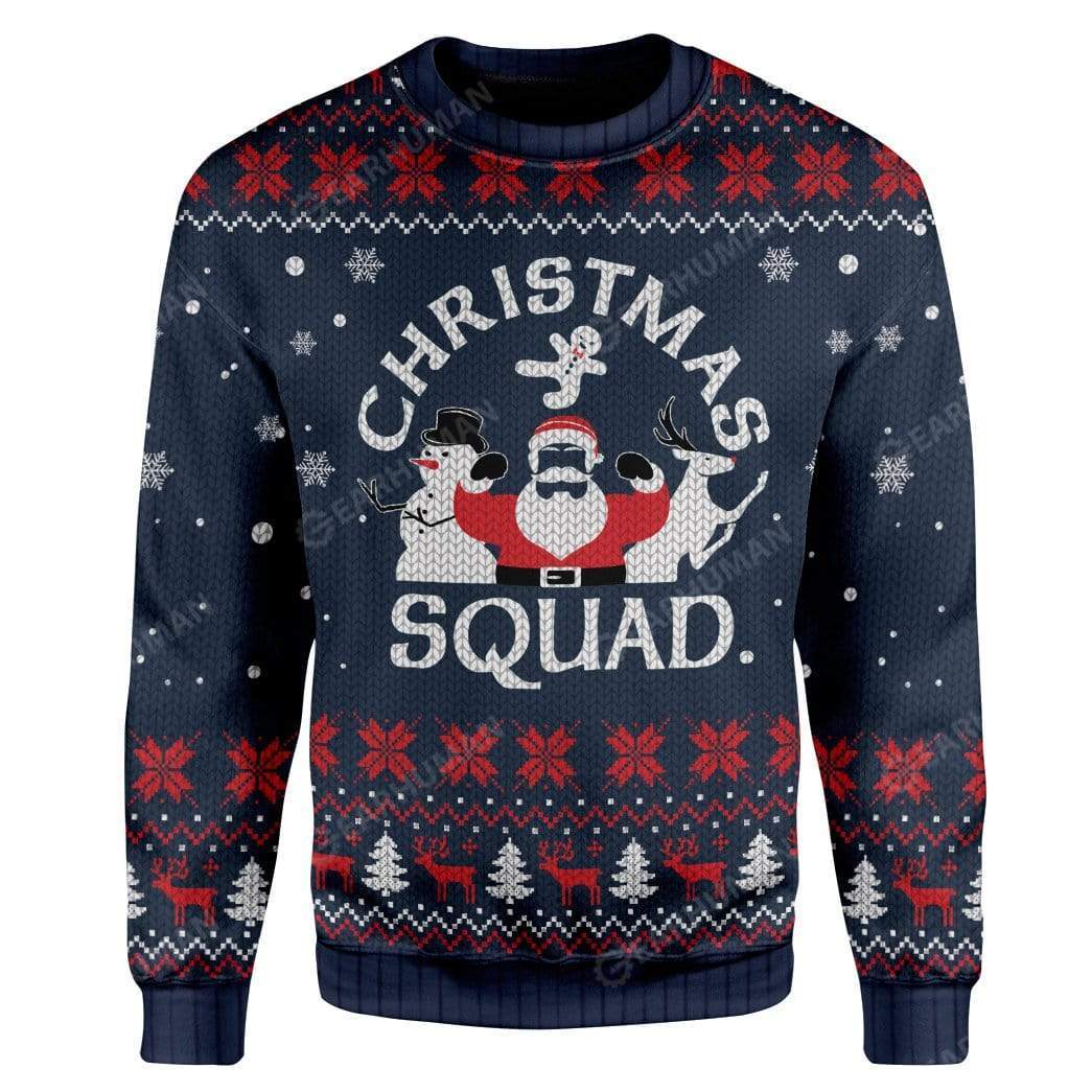 Gearhumans Ugly Christmas Squad Hoodie T-Shirts Apparel 2 Ugly Christmas Squad Hoodie T-Shirts Apparel HD-AT3011192 3D Custom Fleece Hoodies Long Sleeve S