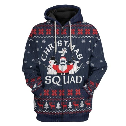 Gearhumans Ugly Christmas Squad Hoodie T-Shirts Apparel 11 Ugly Christmas Squad Hoodie T-Shirts Apparel HD-AT3011192 3D Custom Fleece Hoodies Zip Hoodie S