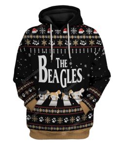 Ugly Christmas The Beagles Edition Custom T-Shirts Hoodies Apparel DOG-TA2611195 3D Custom Fleece Hoodies Hoodie S 