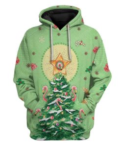 Ugly Christmas Tree Custom T-shirt - Hoodies Apparel HD-TT07111915 3D Custom Fleece Hoodies Hoodie S 