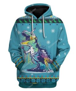 Ugly Christmas TUnicorn Rex Hoodie T-Shirts Apparel AN-TA2711194 3D Custom Fleece Hoodies Hoodie S 