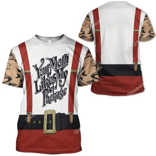 Ugly Christmas Your Mom Likes My Package Custom T-shirt - Hoodies Apparel HD-TA20111912 3D Custom Fleece Hoodies