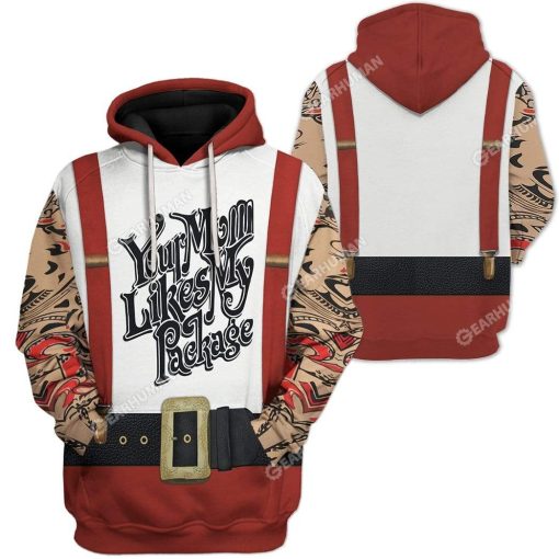 Ugly Christmas Your Mom Likes My Package Custom T-shirt - Hoodies Apparel HD-TA20111912 3D Custom Fleece Hoodies