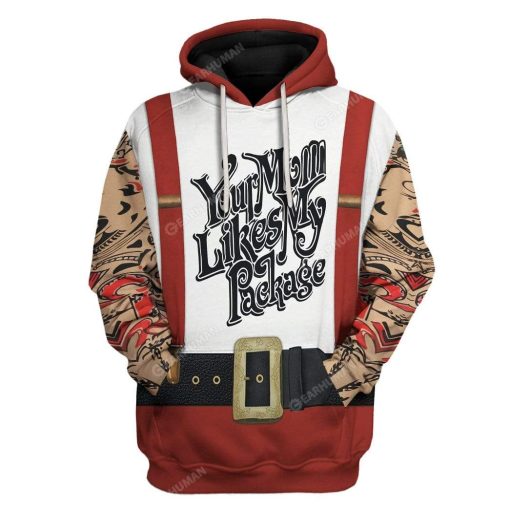 Ugly Christmas Your Mom Likes My Package Custom T-shirt - Hoodies Apparel HD-TA20111912 3D Custom Fleece Hoodies Hoodie S