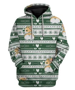 Ugly Corgi Christmas Custom T-Shirts Hoodies Apparel CT-TA0912191 3D Custom Fleece Hoodies Hoodie S 