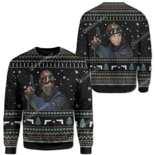 Ugly Counter Strike Custom Sweater Apparel HD-AT19111908 Ugly Christmas Sweater