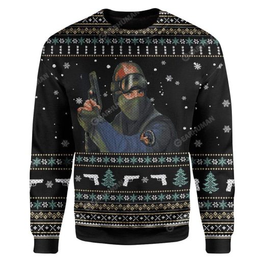 Ugly Counter Strike Custom Sweater Apparel HD-AT19111908 Ugly Christmas Sweater Long Sleeve S