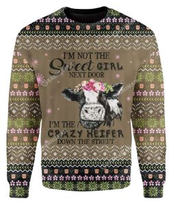 Ugly Cow Custom T-shirt - Hoodies Apparel HD-AT07111902 Ugly Christmas Sweater Long Sleeve S 