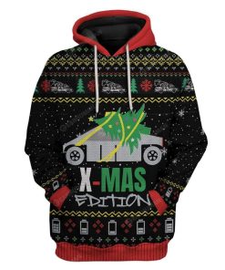 Ugly Cybertruck Christmas Edition Custom T-Shirts Hoodies Apparel HD-DT2611191 3D Custom Fleece Hoodies Hoodie S 