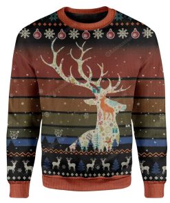 Ugly Deer Custom Sweater Apparel HD-AT22111907 Ugly Christmas Sweater Long Sleeve S 