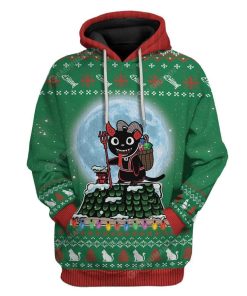 Ugly Demon Puss Christmas Custom T-Shirts Hoodies Apparel CT-TA0412191 3D Custom Fleece Hoodies Hoodie S