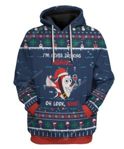 Ugly Finding Christmas Wine Custom T-Shirts Hoodies Apparel MV-DT2711192 3D Custom Fleece Hoodies Hoodie S