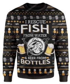 Ugly Fish And Beer Custom Sweater Apparel HD-DT22111916 Ugly Christmas Sweater Long Sleeve S 