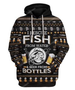 Ugly Fish And Beer Custom T-Shirts Hoodies Apparel HD-DT22111916 3D Custom Fleece Hoodies Hoodie S 