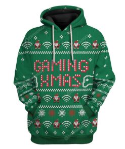 Ugly Gaming Xmas Custom T-shirt - Hoodies Apparel HD-TA18111902 3D Custom Fleece Hoodies Hoodie S 