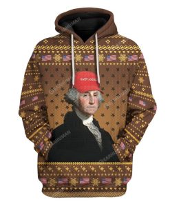 Ugly George Washington Custom T-shirt - Hoodies Apparel HD-AT20111902 3D Custom Fleece Hoodies Hoodie S 