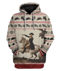 Ugly George Washington Custom T-shirt - Hoodies Apparel HD-DT14111903 3D Custom Fleece Hoodies Hoodie S 