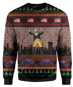 Ugly George Washington Joker Custom Sweater Apparel HD-GH07111921 Ugly Christmas Sweater Long Sleeve S 