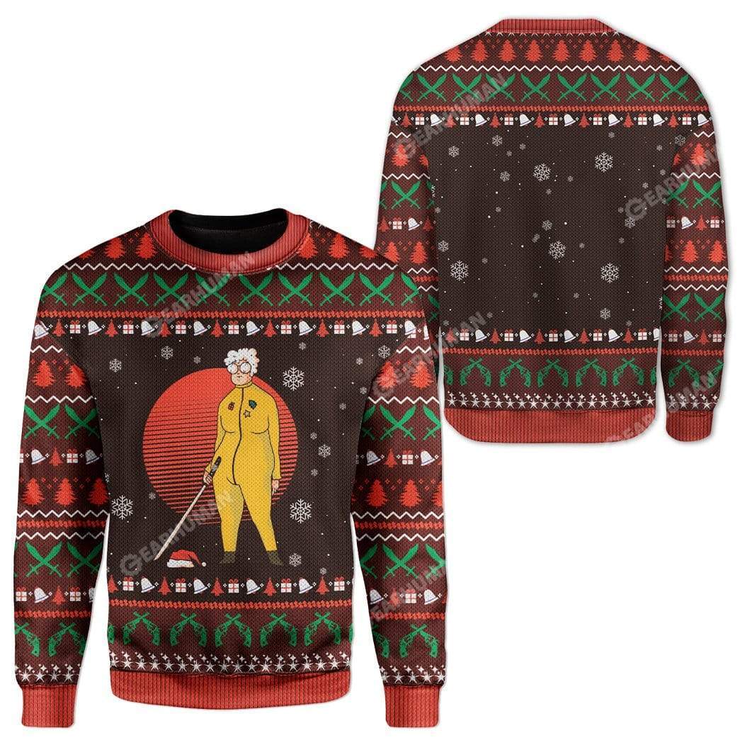 Gearhumans Ugly Grandma Claus Custom T-shirt - Hoodies Apparel 6 Ugly Grandma Claus Custom T-shirt - Hoodies Apparel HD-TA21111909 3D Custom Fleece Hoodies