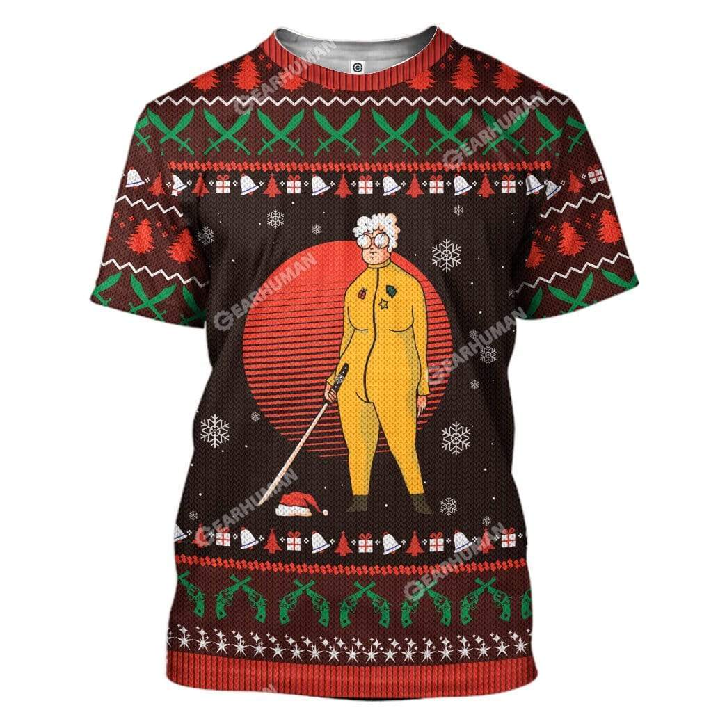 Gearhumans Ugly Grandma Claus Custom T-shirt - Hoodies Apparel 3 Ugly Grandma Claus Custom T-shirt - Hoodies Apparel HD-TA21111909 3D Custom Fleece Hoodies T-Shirt S