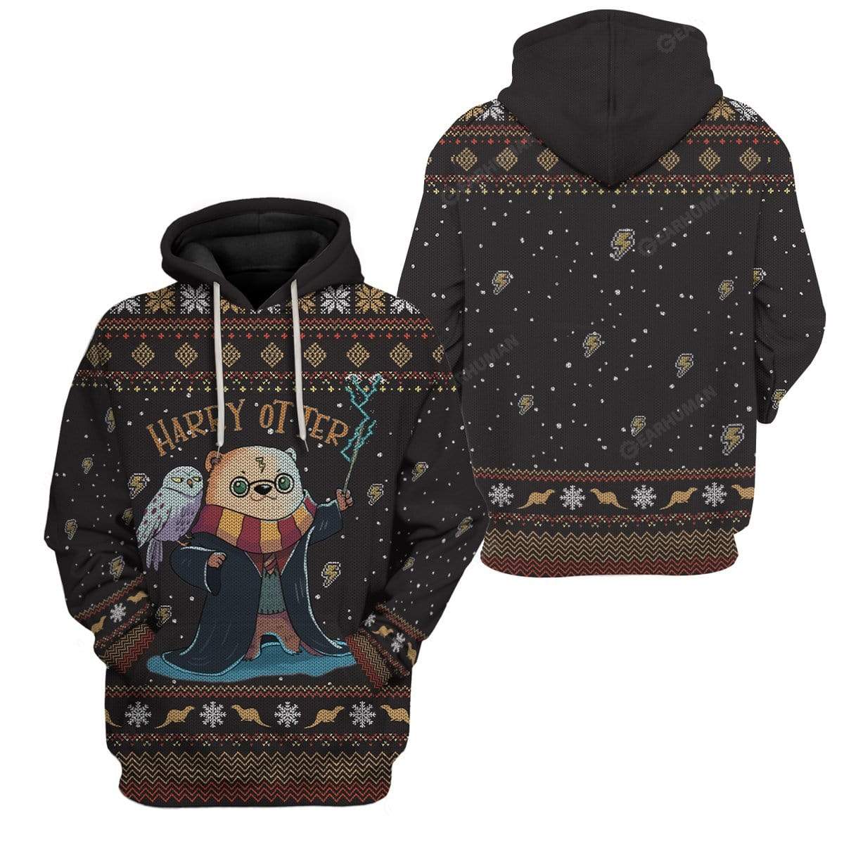 Gearhumans Ugly Harry Otter Custom T-shirt - Hoodies Apparel 5 Ugly Harry Otter Custom T-shirt - Hoodies Apparel HD-AT18111906 3D Custom Fleece Hoodies