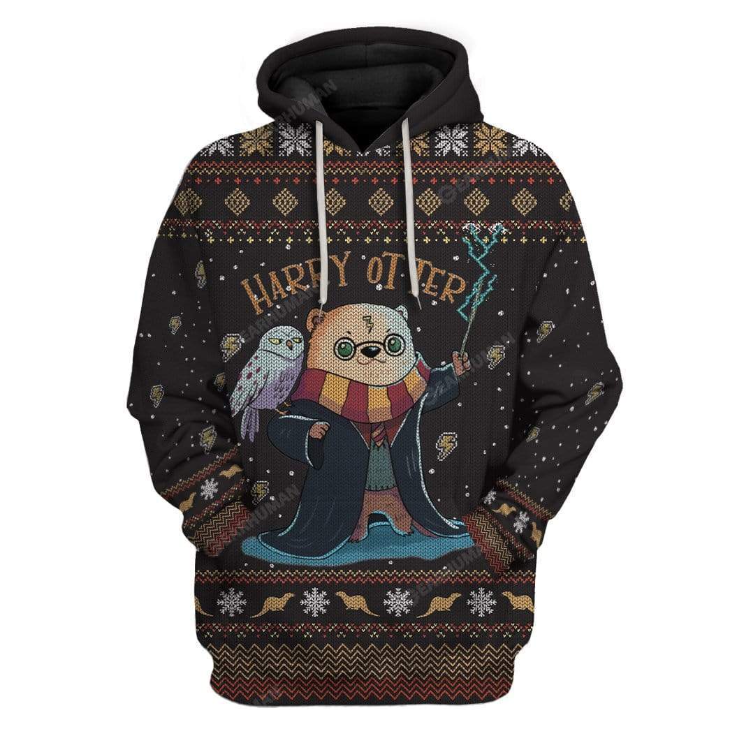 Gearhumans Ugly Harry Otter Custom T-shirt - Hoodies Apparel 1 Ugly Harry Otter Custom T-shirt - Hoodies Apparel HD-AT18111906 3D Custom Fleece Hoodies Hoodie S