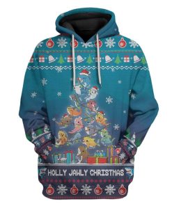 Ugly Holly Jawly Christmas Custom T-shirt - Hoodies Apparel HD-DT19111914 3D Custom Fleece Hoodies Hoodie S