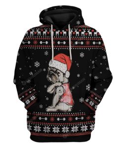 Ugly I Love Mom Frenchie Custom T-Shirts Hoodies Apparel HD-AT22111909 3D Custom Fleece Hoodies Hoodie S 