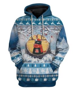 Ugly Indoor Cat Chilling With Coffee Christmas Custom T-Shirts Hoodies Apparel CT-TA0512195 3D Custom Fleece Hoodies Hoodie S 