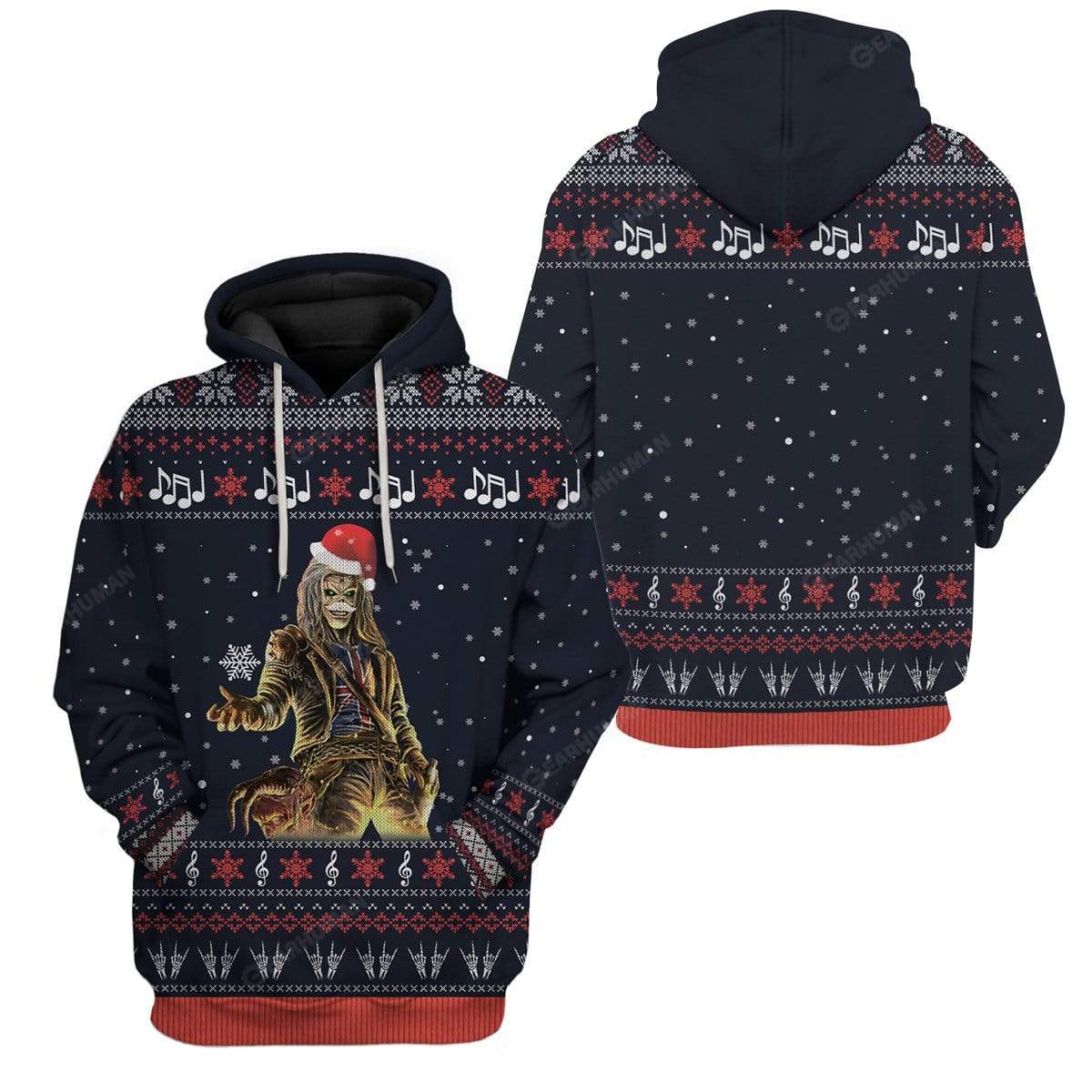 Gearhumans Ugly Iron Maiden Custom T-shirt - Hoodies Apparel 5 Ugly Iron Maiden Custom T-shirt - Hoodies Apparel HD-TA14111902 3D Custom Fleece Hoodies