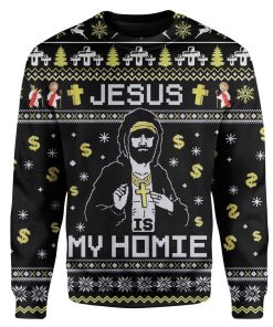 Ugly Jesus Custom Sweater Apparel HD-TT13111909 Ugly Christmas Sweater Long Sleeve S 