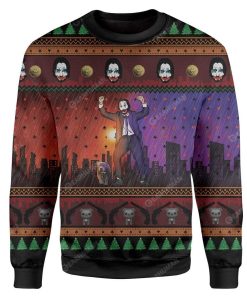 Ugly John Wick Joker Custom T-shirt - Hoodies Apparel HD-DT07111920 Ugly Christmas Sweater Long Sleeve S 