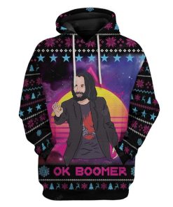 Ugly Keanu Reeves Custom T-shirt - Hoodies Apparel HD-DT08111903 3D Custom Fleece Hoodies Hoodie S 