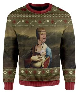 Ugly Lady With Cat Custom Sweater Apparel HD-AT25111917 Ugly Christmas Sweater Long Sleeve S