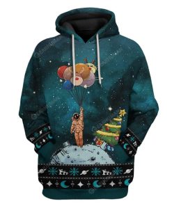 Ugly Lonely Christmas In Space Custom T-Shirts Hoodies Apparel NA-TA0412194 3D Custom Fleece Hoodies Hoodie 2XL 