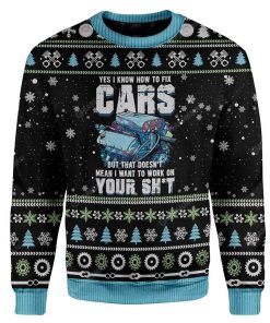 Ugly Mechanic I Know To Fix Cars Custom Sweater Apparel HD-DT2711195 Ugly Christmas Sweater Long Sleeve S 