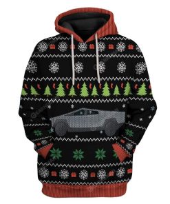 Ugly Merry Christmas Cybertruck Hoodie T-Shirts Apparel HD-AT2911193 3D Custom Fleece Hoodies Hoodie S 