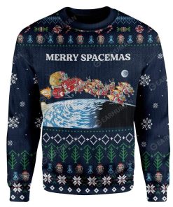 Ugly Merry Spacemas Custom Sweater Apparel HD-DT18111916 Ugly Christmas Sweater Long Sleeve S 
