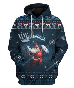 Ugly Merry Viking Christmas Custom T-Shirts Hoodies Apparel VK-DT2811194 3D Custom Fleece Hoodies Hoodie S 